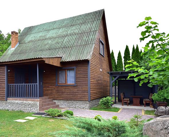 Cottages Wooden house village Svitiaz