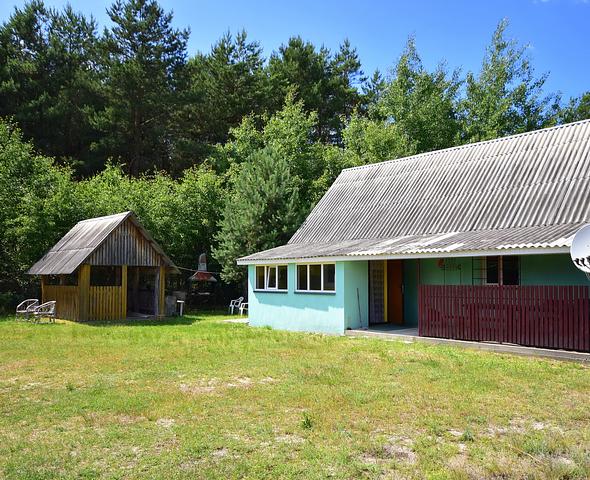 Cottages Zhoransʹka tysha Zhorany village (the lake. Zhoranske)